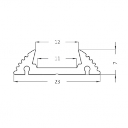 led profil MICRO 2m