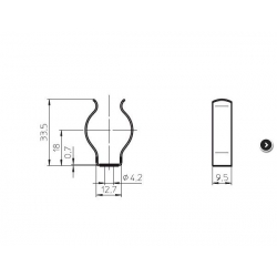 mocowanie do świetlówki T8