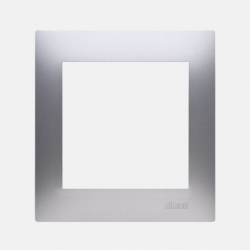 SIMON54 PREMIUM ramka 1-krotna srebrna mat