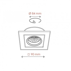 oprawa CARE 3000GU aluminium szczotkowane