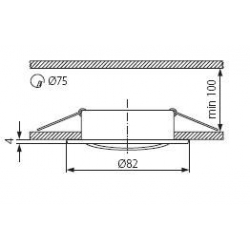 oprawa punktowa CTC-5515-C/M matowy chrom