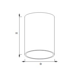 oprawa dowlight KN35C srebrna