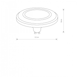 LED ES111 GU10 9W 4000K