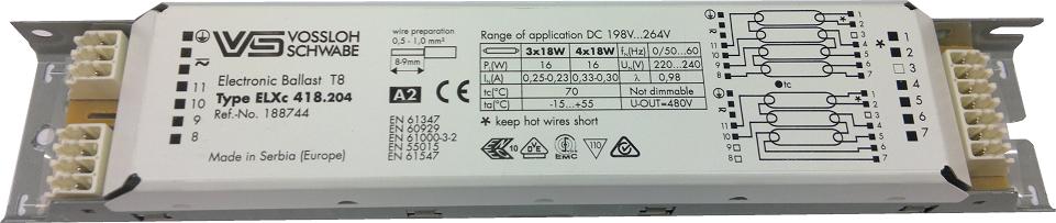 Podłączenie statecznika elektronicznego